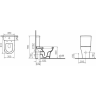Чаша унитаза-компакта VITRA ZENTRUM 5781B003-0075