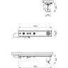 Душевая панель VITRA MOVE, серая A45812