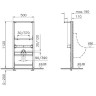 Инсталляция VITRA FRAME для писсуара 880-3800