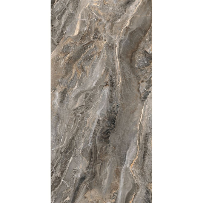 Керамогранит VITRA MARBLESE Ректификат Оробико Темный Греж Полированный 60x120 K951300FLPR1VTST