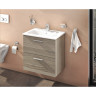 Комплект мебели VITRA MIA 60 см с ящиками (тумба, раковина, зеркало c подсветкой), кордоба 75103
