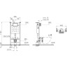 Комплект VITRA L-BOX MIA ROUND кнопка хром 9873B003-7201