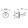 Крючок для халатов VITRA ORIGIN, цвет медный A4488426