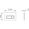 Панель смыва VITRA ROOT SQUARE матовый черный 740-2311