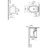 Подвесное биде VITRA PLURAL цвет Матовый Белый 7831B401-0288