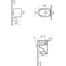 Подвесной безободковый унитаз VITRA PLURAL RIM-EX, цвет Матовый Черный 7830B483-0075