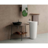 Раковина-чаша VITRA PLURAL низкая, треугольная 47 cм, цвет Матовый Черный 7812B483-0016