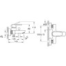 Смеситель VITRA FLOW SOFT для ванны, хром A42946EXP
