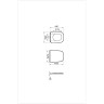Тонкое сиденье для унитаза VITRA INTEGRA SQUARE, микролифт 191-003-009