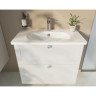 Тумба VITRA ROOT CLASSIC 80 см с классической раковиной 2 ящика, матовый белый 68869