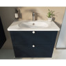 Тумба VITRA ROOT CLASSIC 80 см с классической раковиной 2 ящика матовый темно-синий 68874